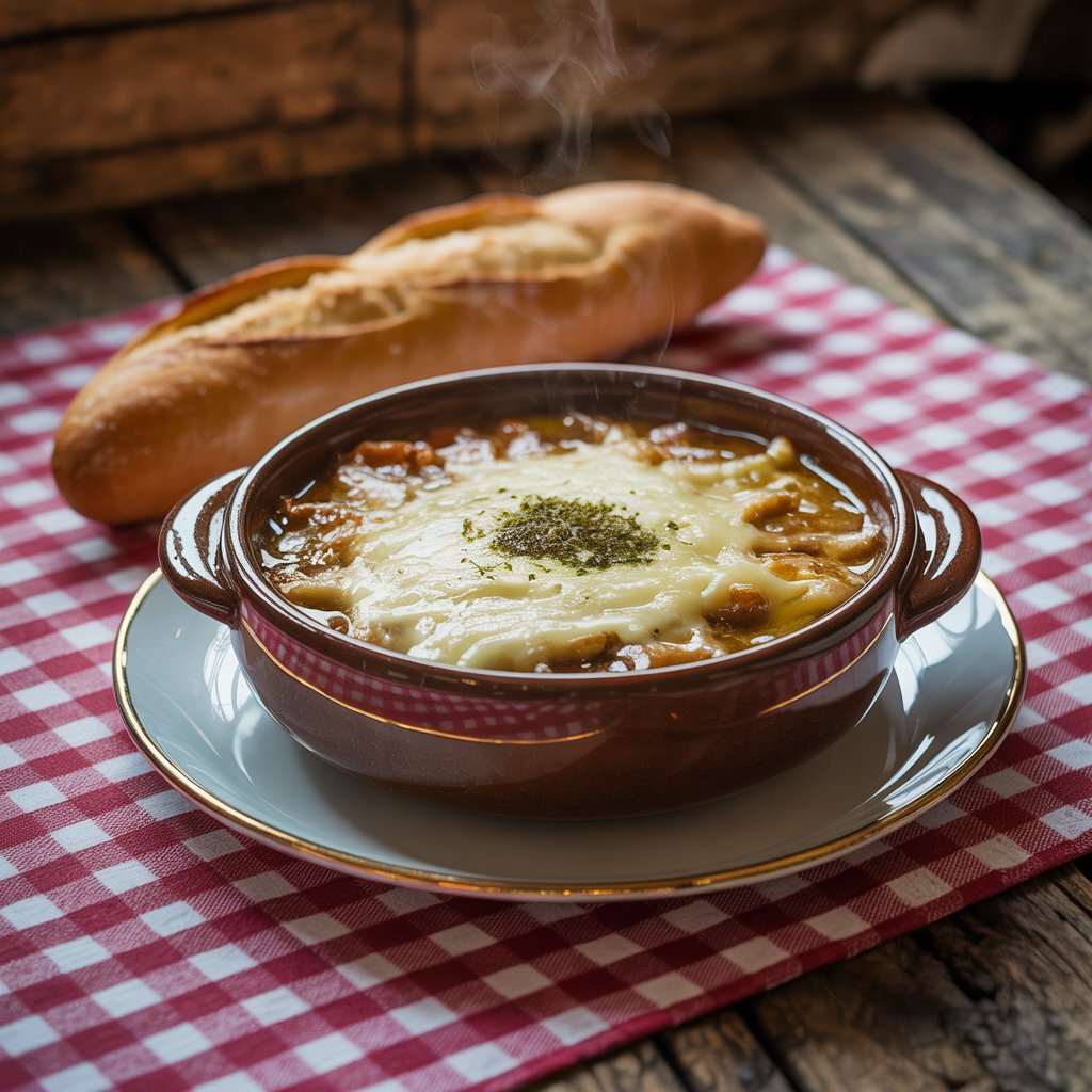 recette soupe à l’oignon traditionnelle française